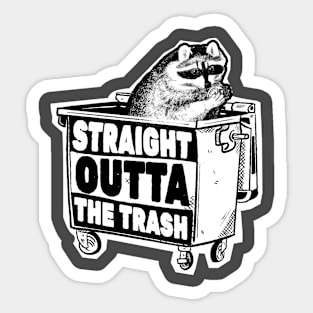 Trash Panda Straight Outta The Trash Sticker